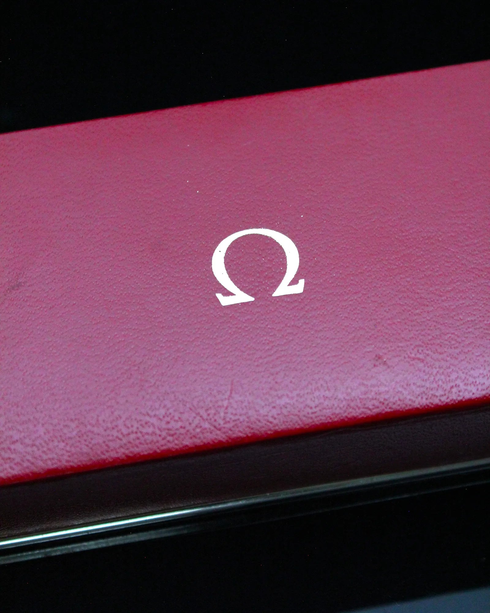Vintage Omega Red Slim Cardboard Watch Box – (ca. 1960s)