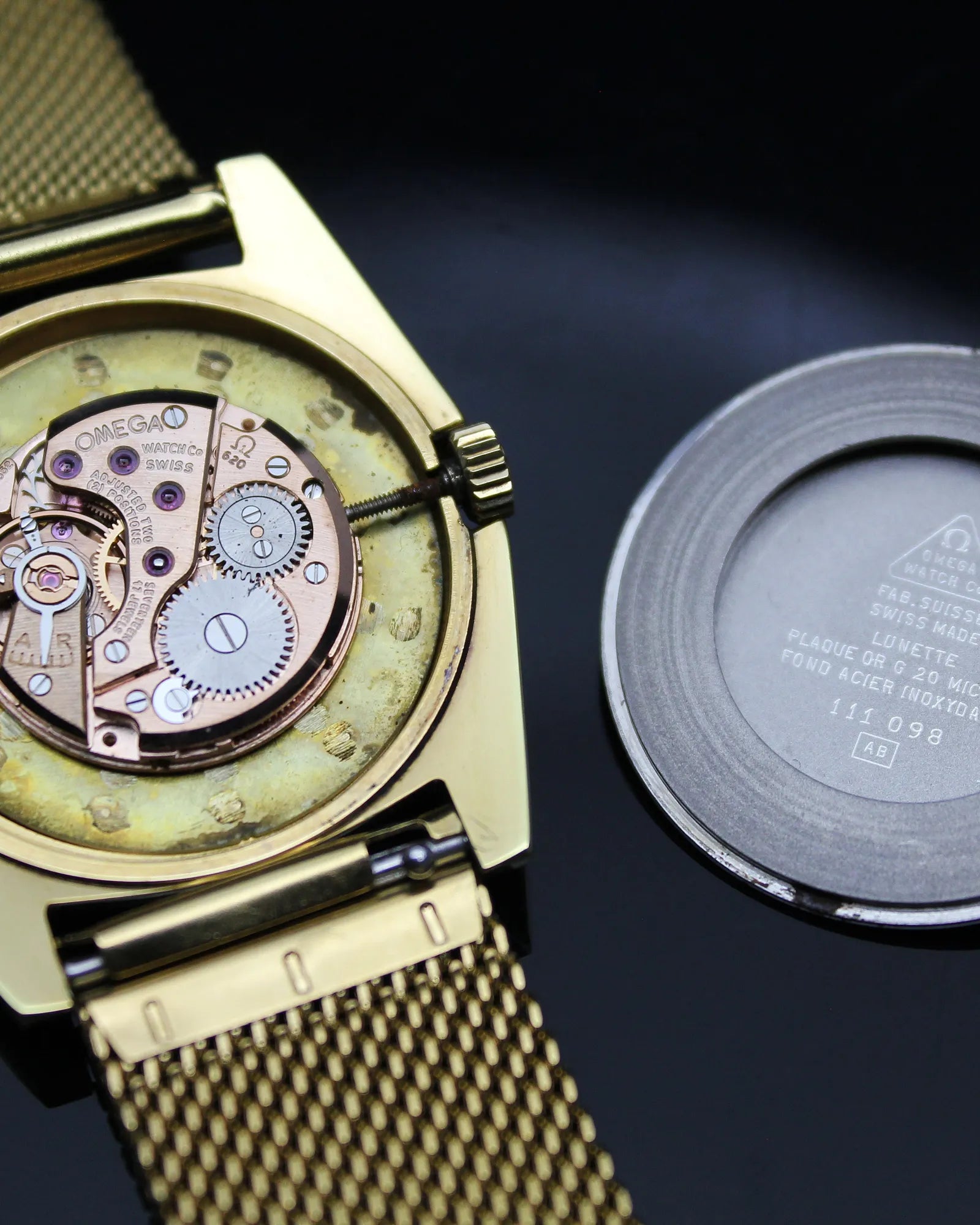 Omega De Ville "Sparkling Dial" Gold Plated - Ref.111.098 - Cal.620 - (1969)