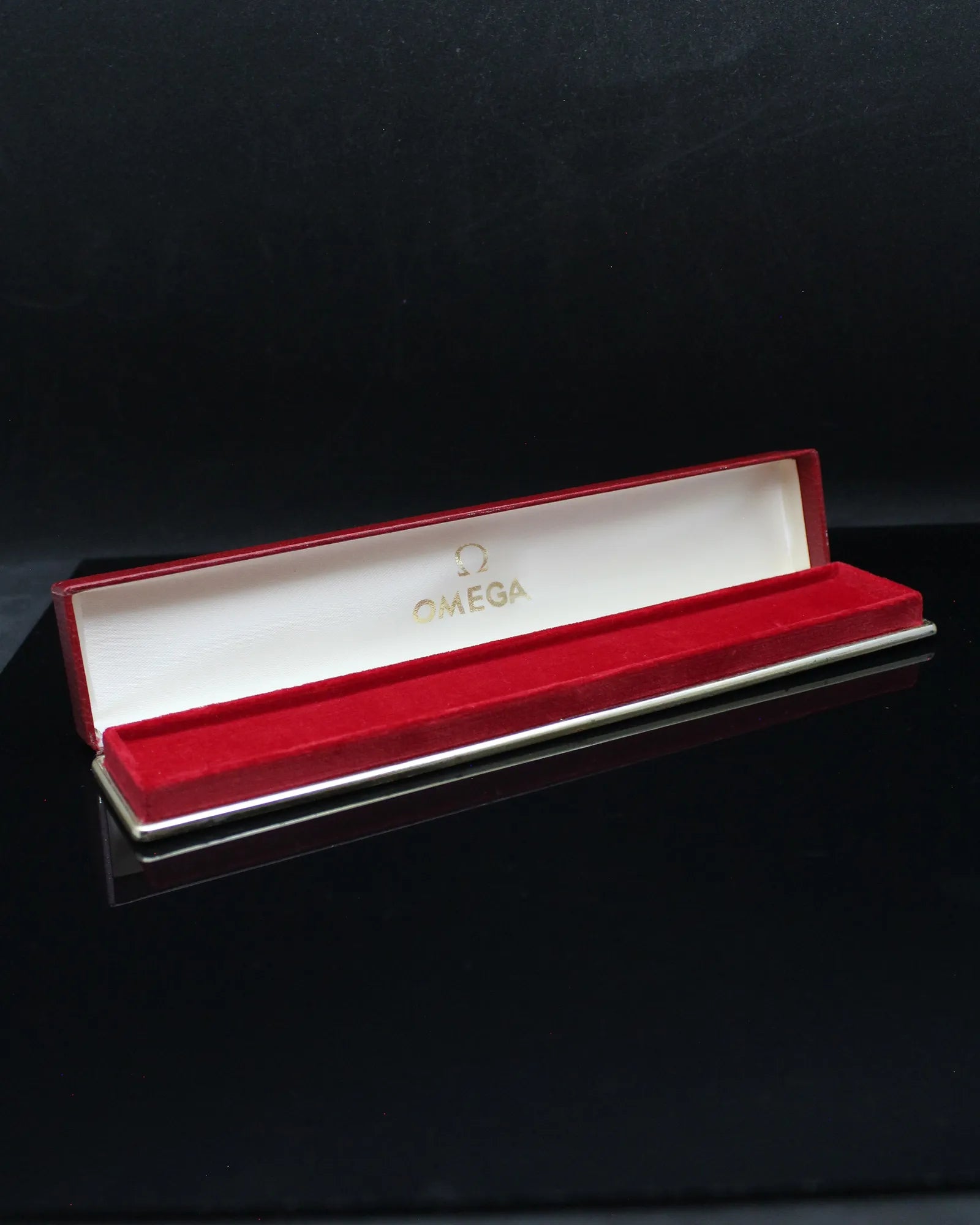 Vintage Omega Red Slim Lady's Cardboard Watch Box – (ca. 1960s)
