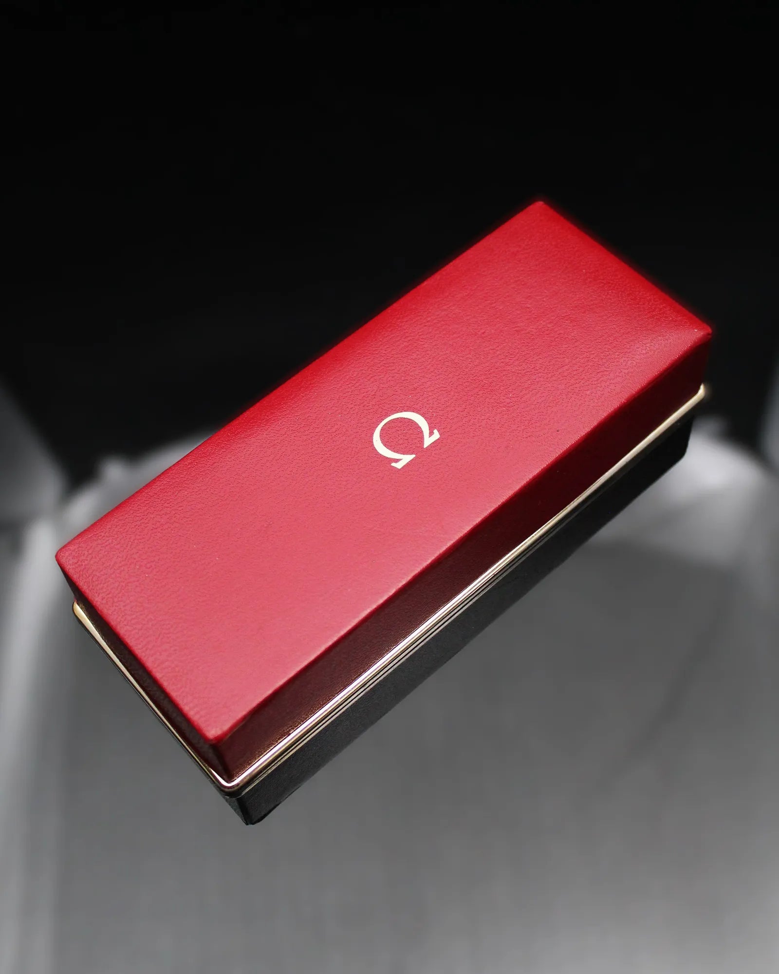 Vintage Omega Red Slim Cardboard Watch Box – (ca. 1960s)