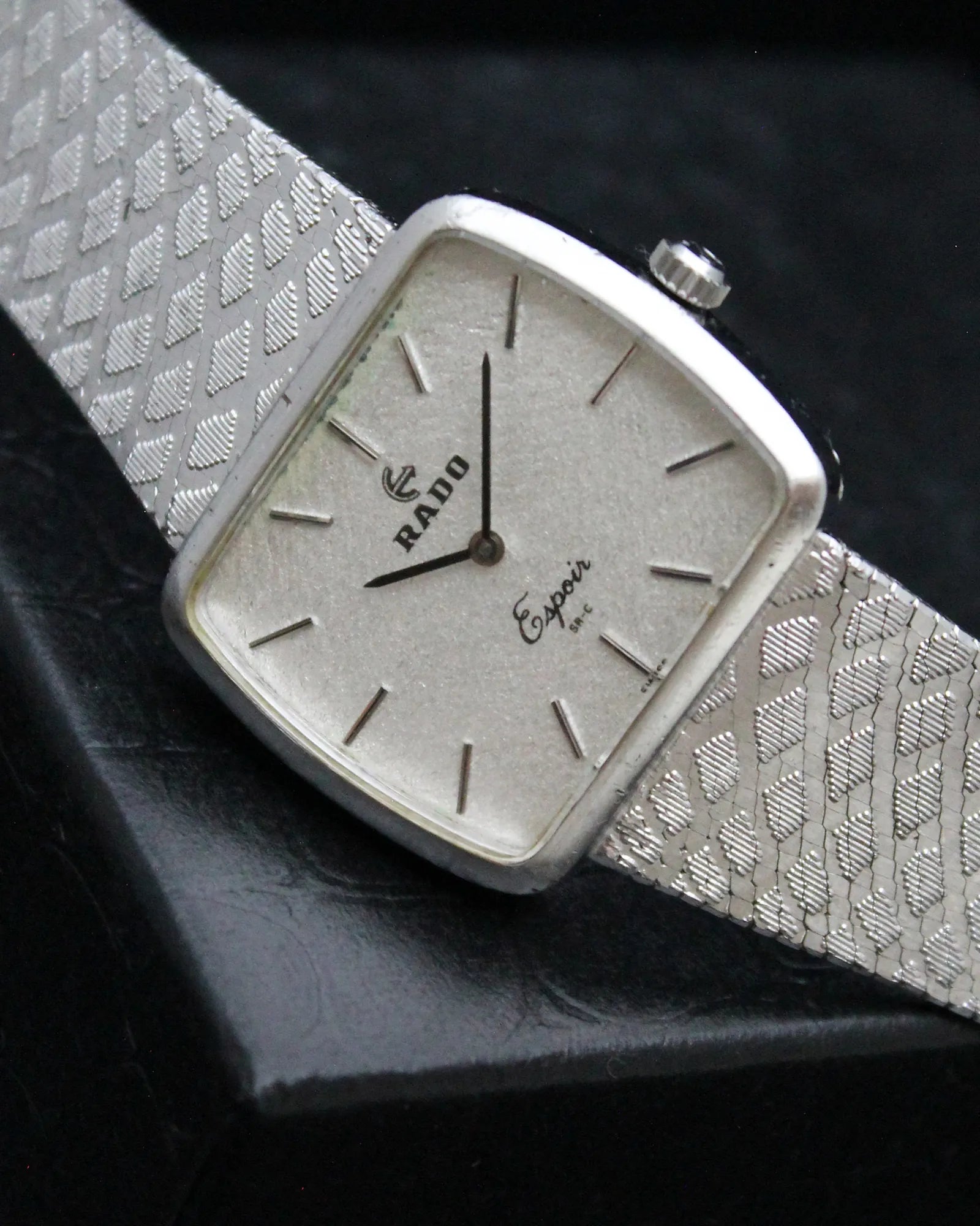 Rado Espoir 'Silver' Rectangular - Mid-size - Unisex/Ladies - Ref. N0261987 - (1970s)