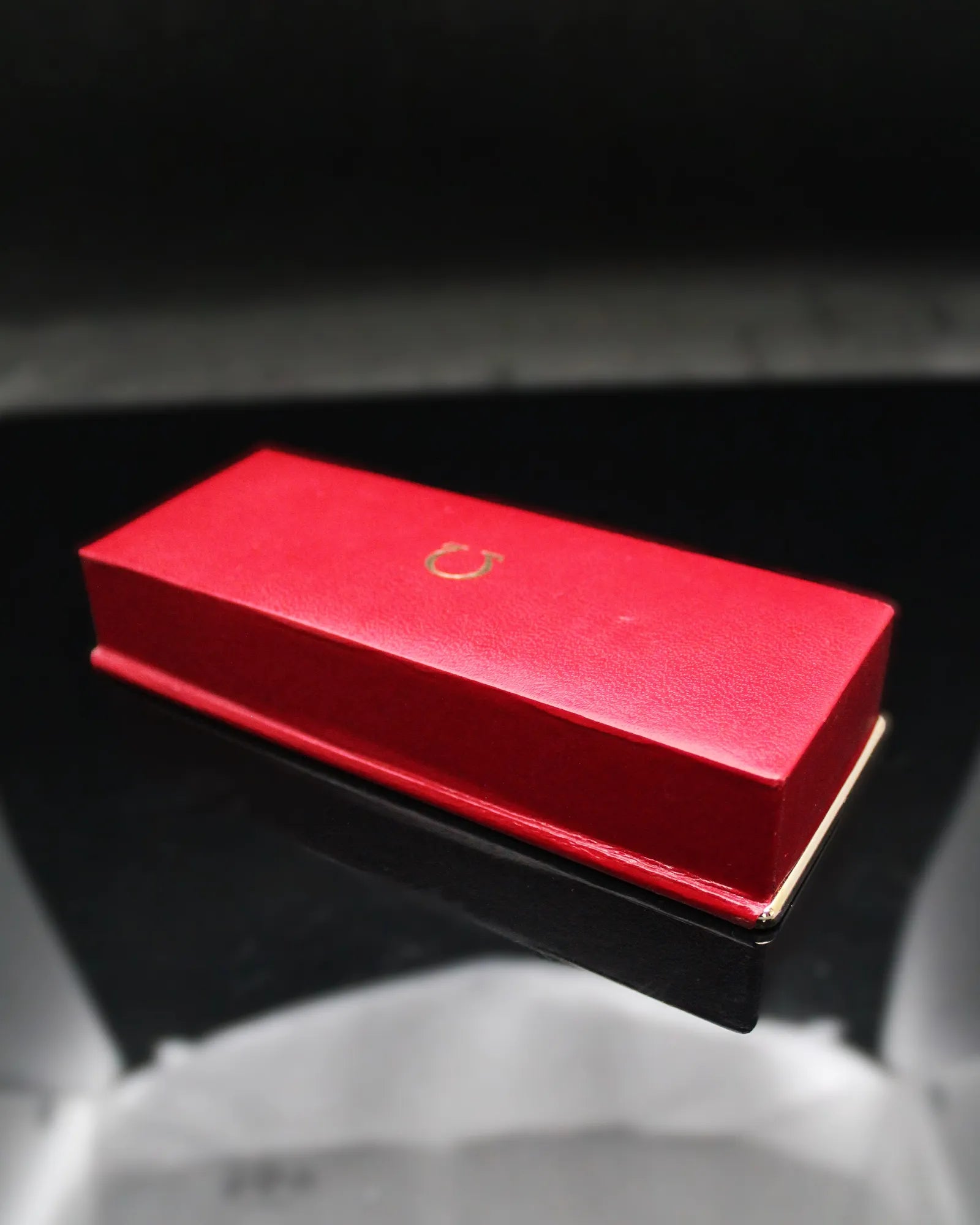 Vintage Omega Red Slim Cardboard Watch Box – (ca. 1960s)