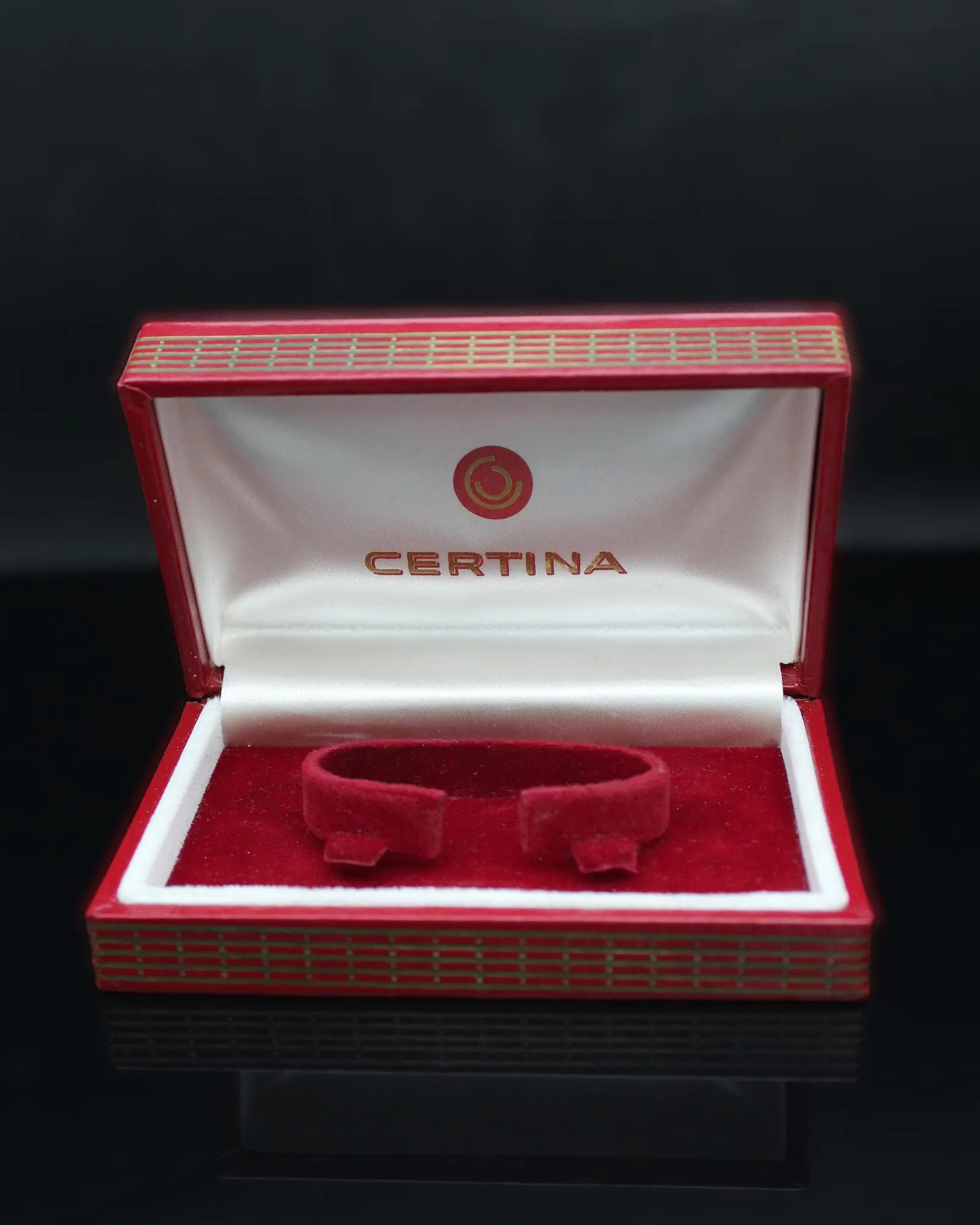 Vintage Certina Lady's Watch Box with Original Outer Sleeve - (1970s)