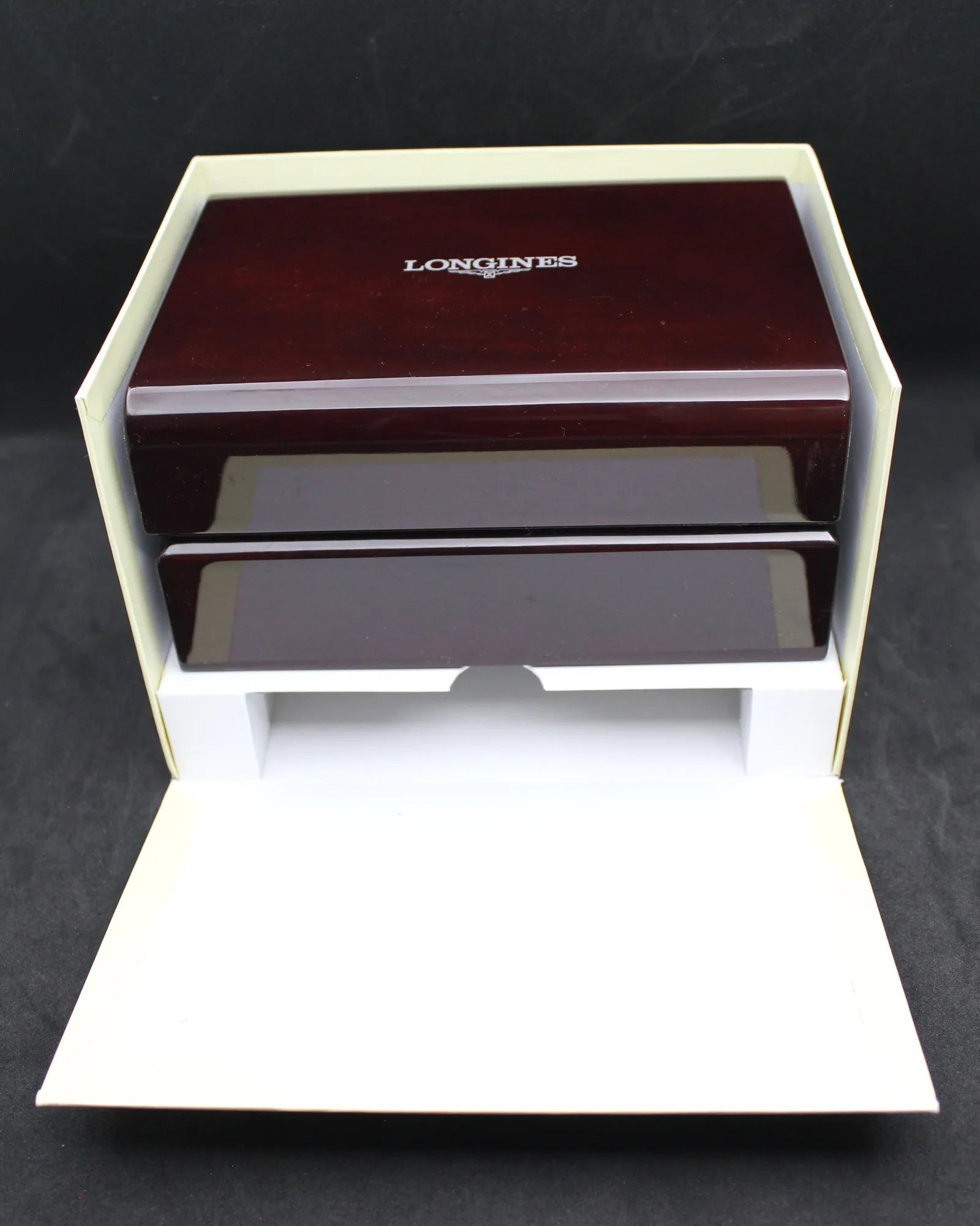 Modern Longines Premium Lacquered Wood Watch Box Set (ca. 2010s–2020s)
