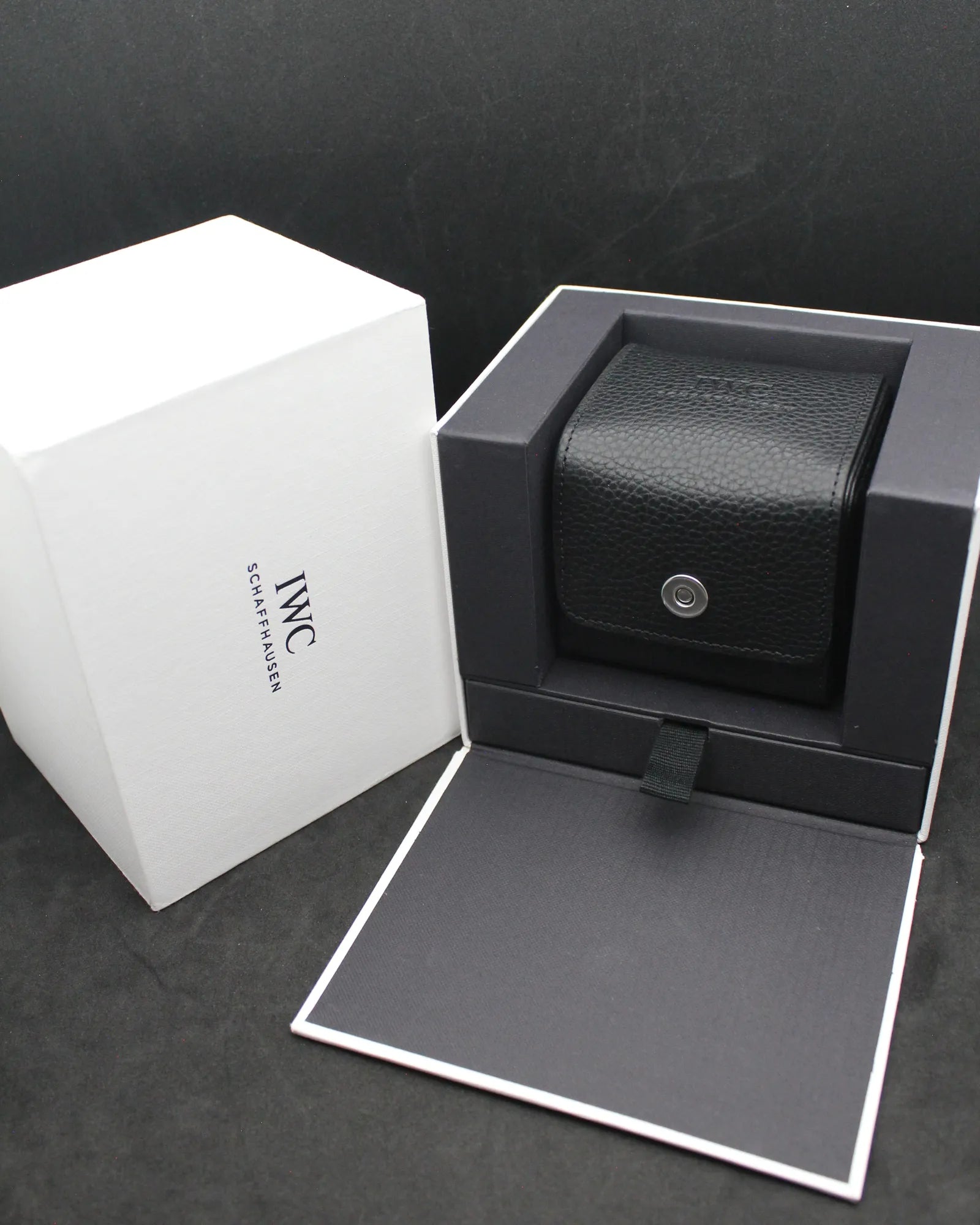 Modern IWC Schaffhausen Premium Watch Box Set with Removable Travel Case (ca. 2010s–2020s)