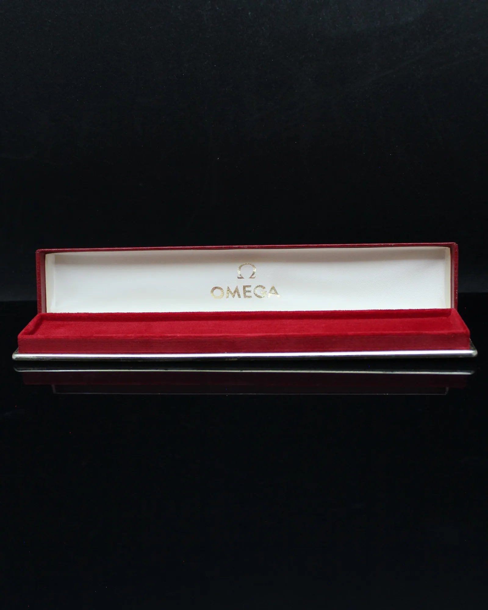 Vintage Omega Red Slim Lady's Cardboard Watch Box – (ca. 1960s)