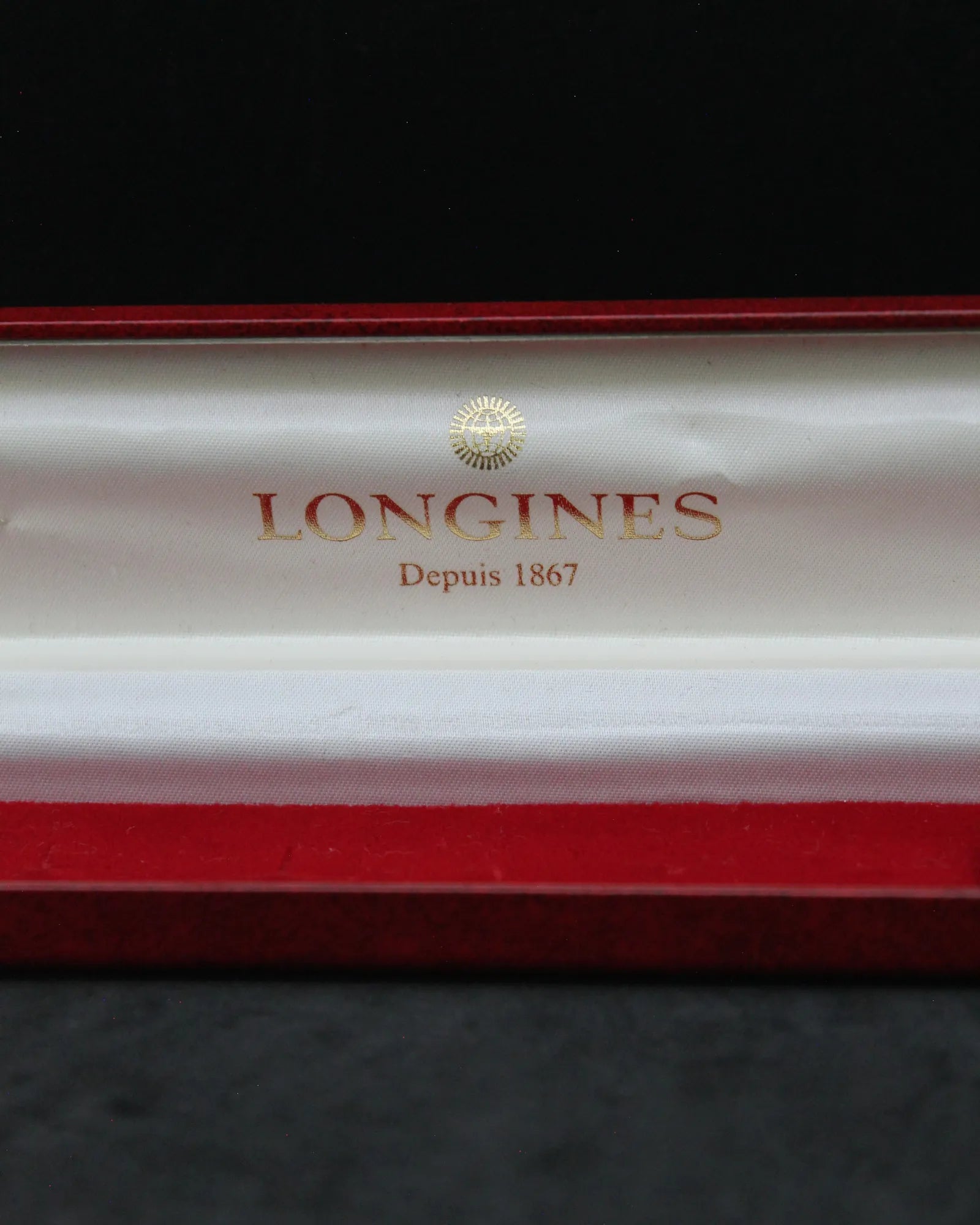 Vintage Longines Red Slender Dress Watch Box – Depuis 1867 (ca. 1965-1981)