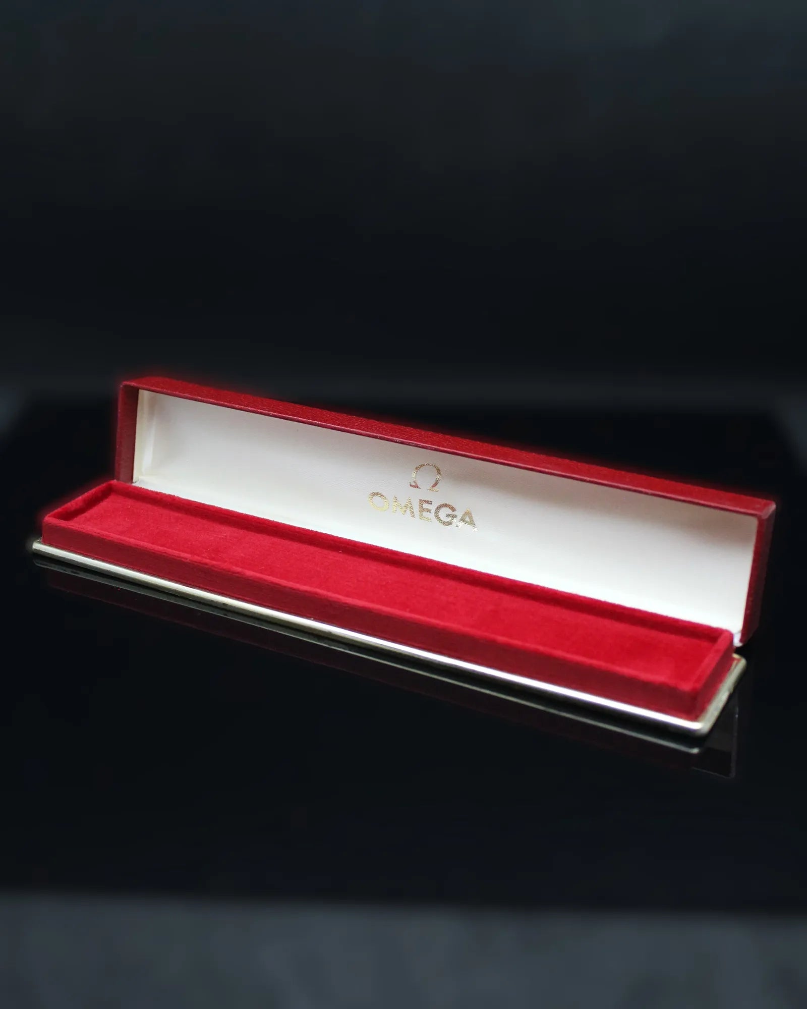 Vintage Omega Red Slim Lady's Cardboard Watch Box – (ca. 1960s)