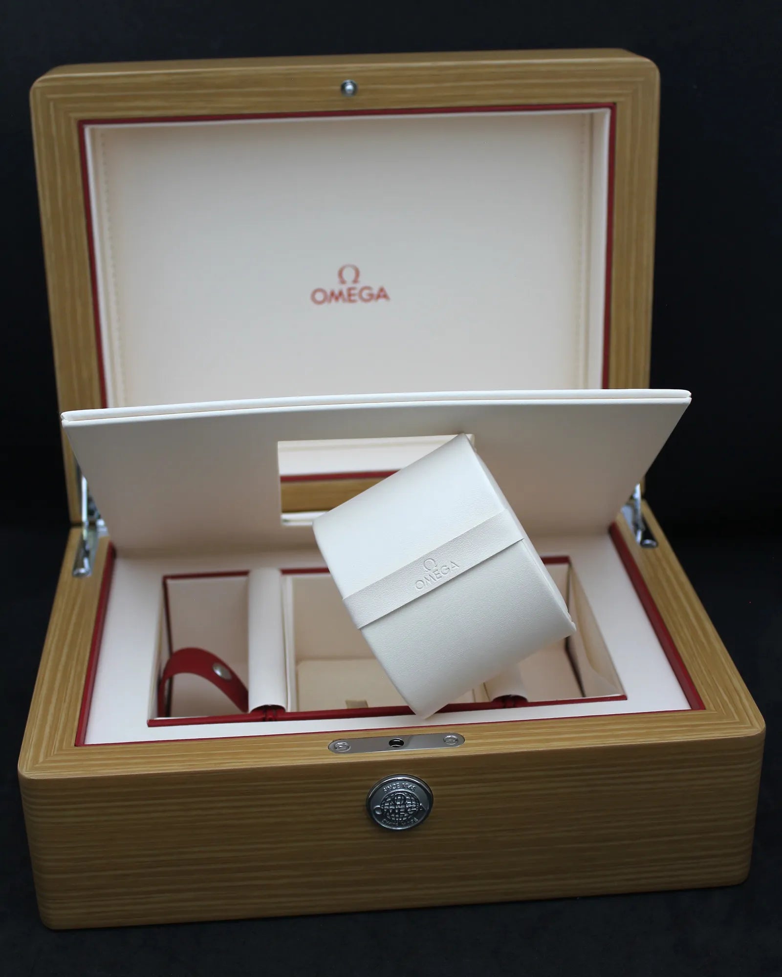 Genuine Omega Luxury Large Wooden Presentation Box & Travel Case - Ref.94109844