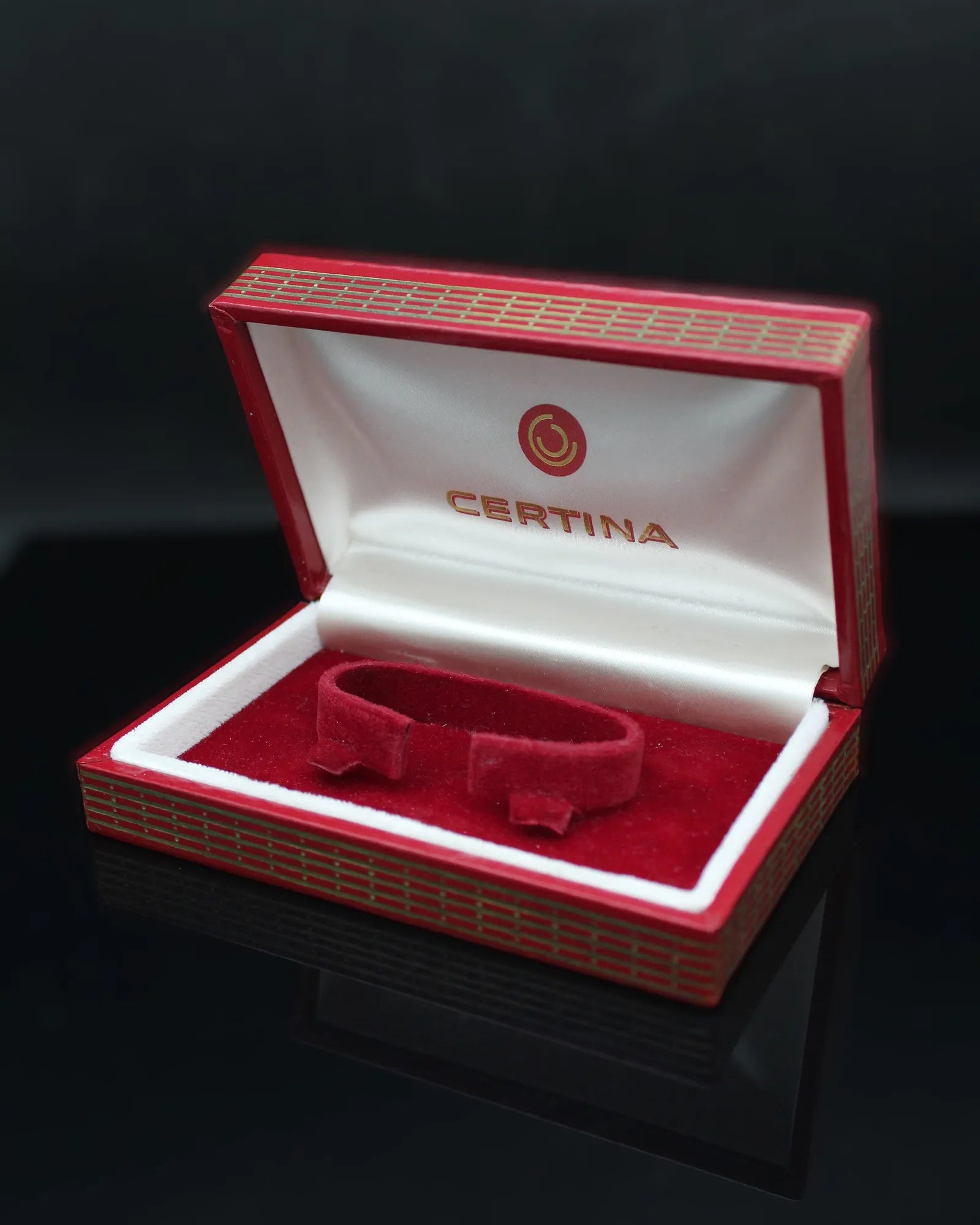 Vintage Certina Lady's Watch Box with Original Outer Sleeve - (1970s)