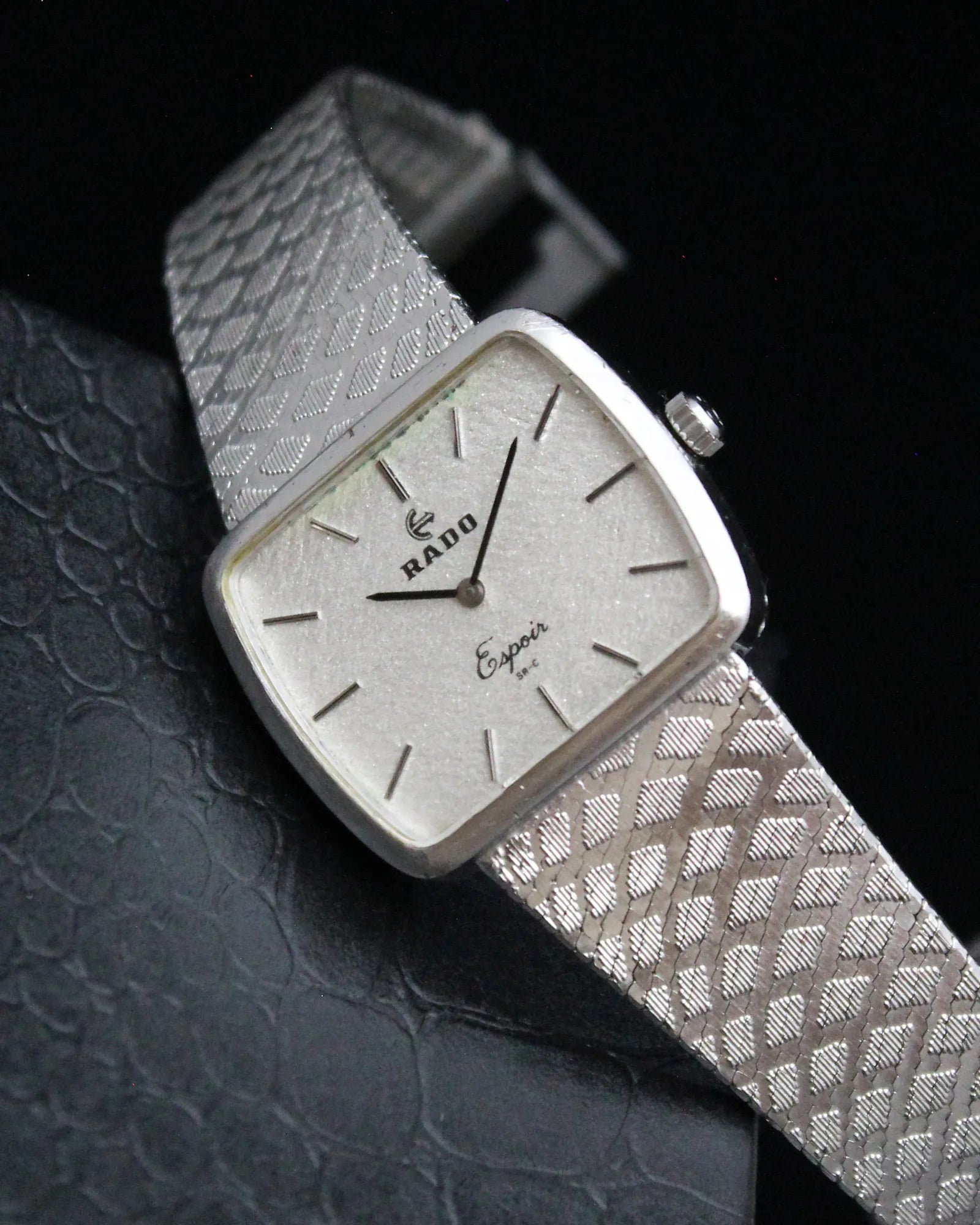 Rado Espoir 'Silver' Rectangular - Mid-size - Unisex/Ladies - Ref. N0261987 - (1970s)
