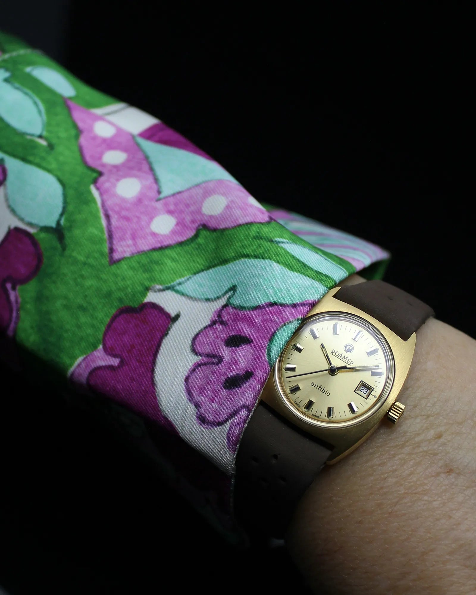 Roamer Anfibio Ladies Gold Plated 'Cushion' NOS Condition - Ref. 488-1230.005 - (1970s)