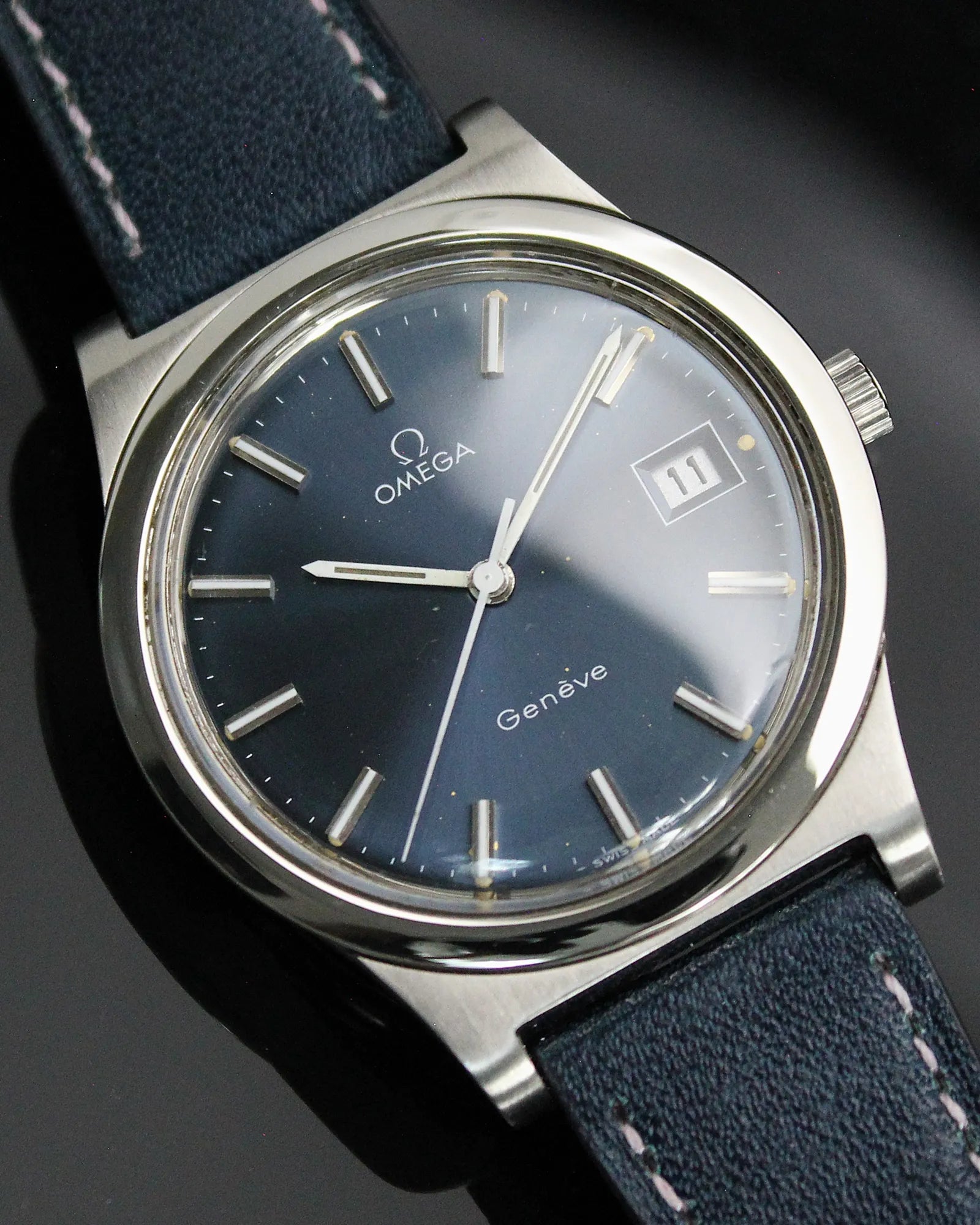 Omega Geneve Date 'Deep Blue' - Ref. 136.0102 - Cal.1030 - (1972)